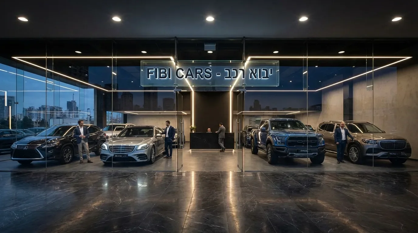 מכוניות יוקרה מיובאות בתצוגה מרשימה