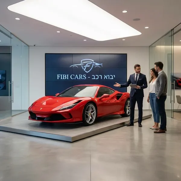 מכונית ספורט יוקרתית אדומה