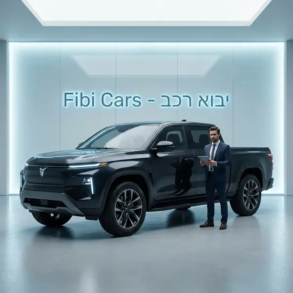 טנדר חשמלי שחור לעסקים